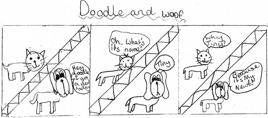 Doodle and Woff Cartoon 20 October 2010