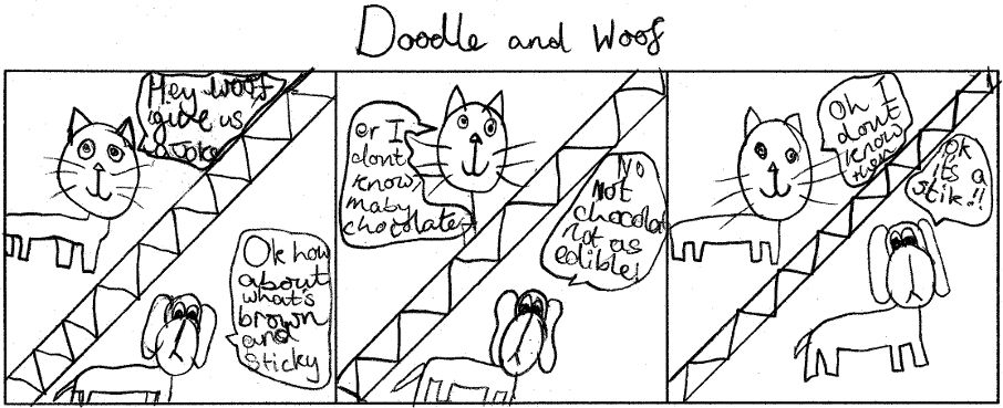 Doodle and Woff Cartoon 20 October 2010